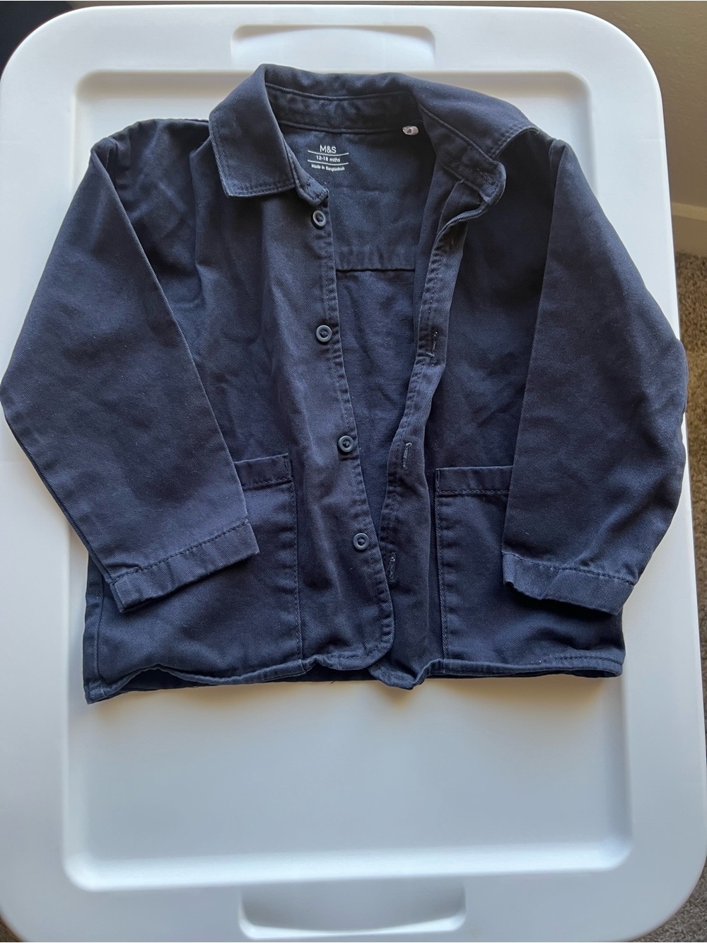12-18m navy blue jacket
